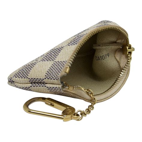 damier azur key pouch